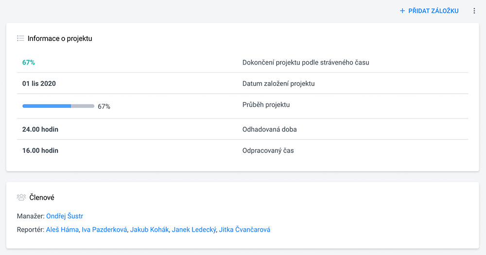 Projectino agregátor dat